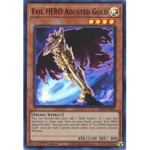 Thẻ bài Yugioh - TCG - Evil HERO Adusted Gold (Red) / LDS3-EN125_R'