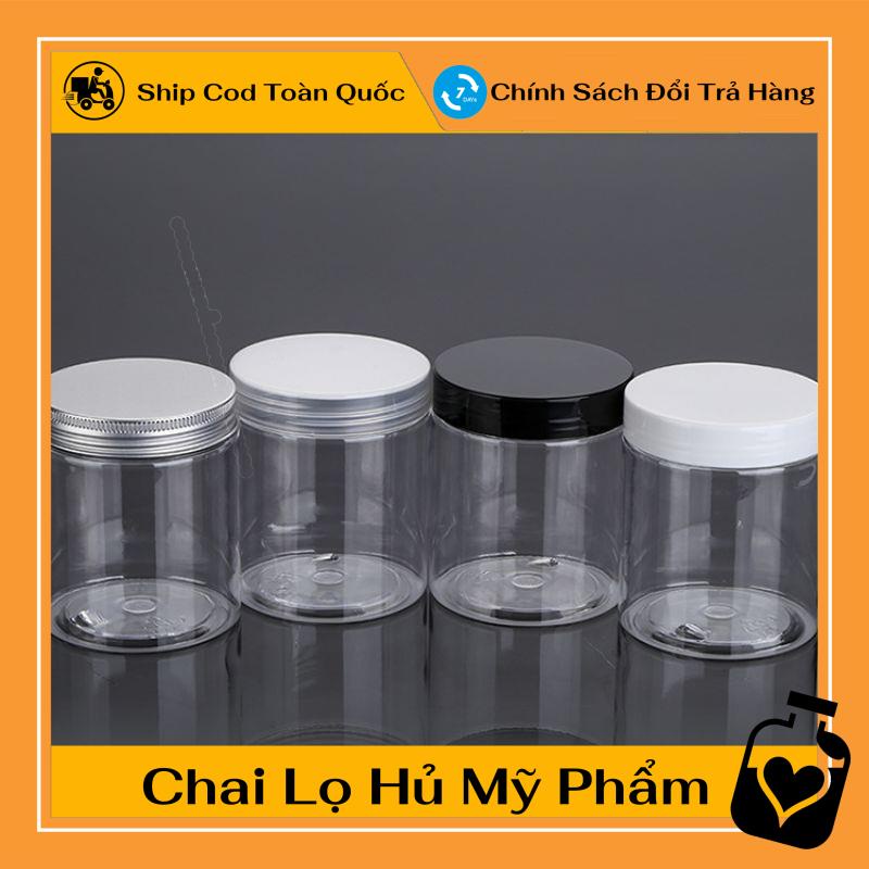 Hũ đựng nhựa pet trong 50g/100g/200g/300g đựng kem, chiết mỹ phẩm