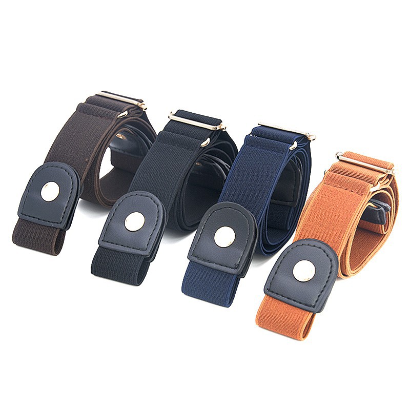 Fcph ✺ Thắt Lưng Unisex Co Giãn Không Khóa Dễ Điều Chỉnh