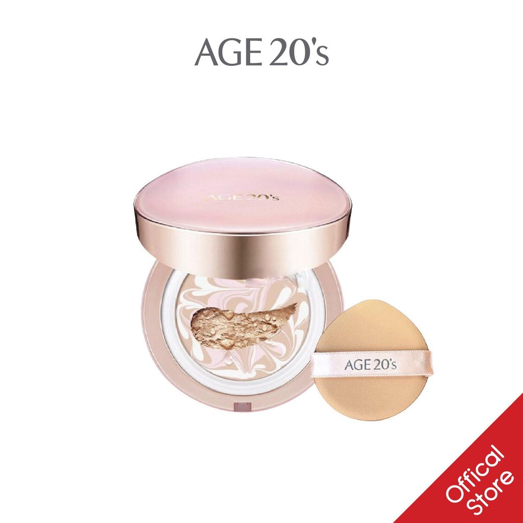 [TẶNG 1 LÕI]Phấn Tươi Dưỡng Ẩm Age20'S Signature Essence Cover Pact #21 14GX2 [HỒNG]