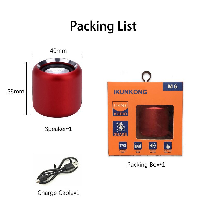 Loa Nghe Nhạc Bluetooth Mini Caixa De Som Altavoces Siêu Trầm Altavoz mp3 TWS