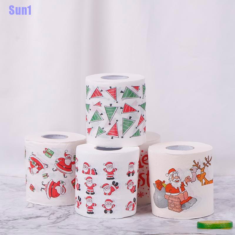 Cuộn Giấy Vệ Sinh In Họa Tiết Giáng Sinh Dễ Thương