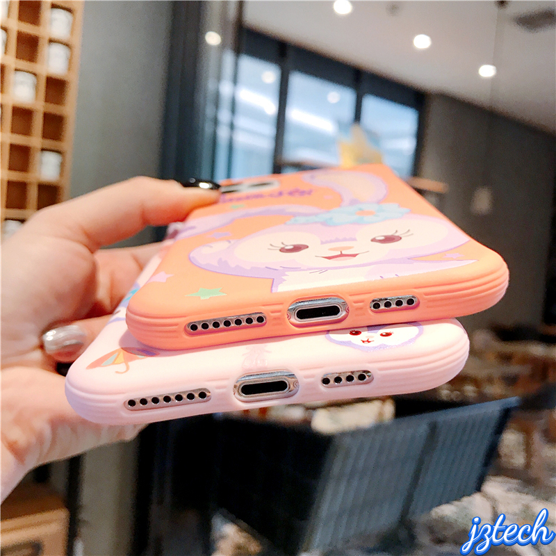 IPhone Case Cute Rose Gold Rabbit Cover for IPhone 12 Pro Max 12 Mini 11 Pro Max 8 7 6 6s Plus Xr XsMax X Xs SE 2020 Soft Silicone Cover