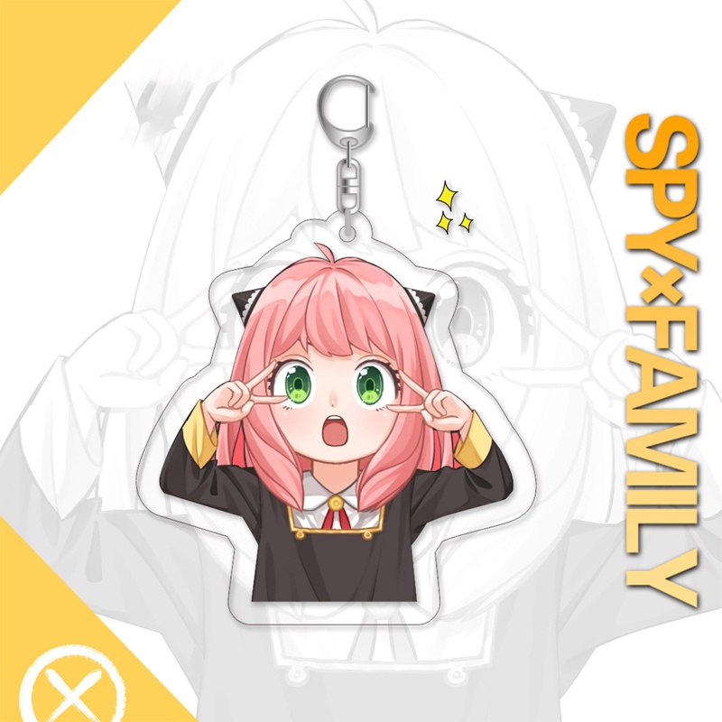 Móc Chìa Khóa Hình Nhân Vật Loyor Anya Yor Hoạt Hình Anime Spy X Family Bằng Acrylic