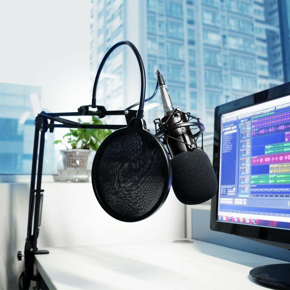 Màn Lọc Âm Thanh Hai Lớp Chuyên Dụng Cho Micro Thu Âm