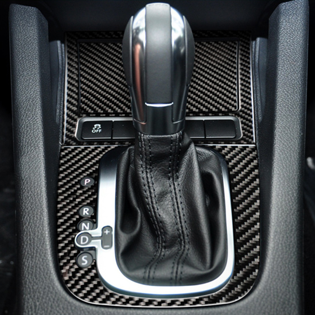 Áp dụng cho nội thất xe Volkswagen Golf 6 sửa đổi phụ tùng ô tô bằng sợi carbon nắp hộp quẹt thuốc lá phụ kiện nhãn dán bảng điều khiển gạt tàn thuốc lá