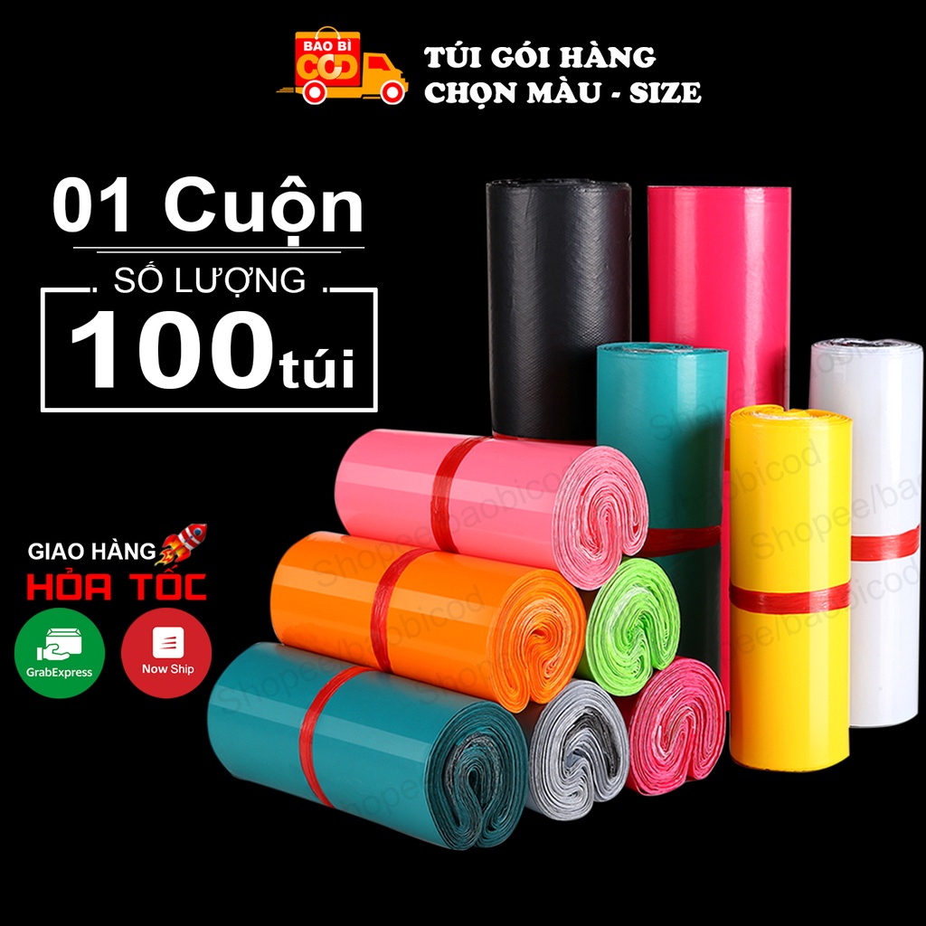 Túi Gói Hàng Túi Niêm Phong Tự Dính - Chọn màu + Size - Giao hỏa tốc