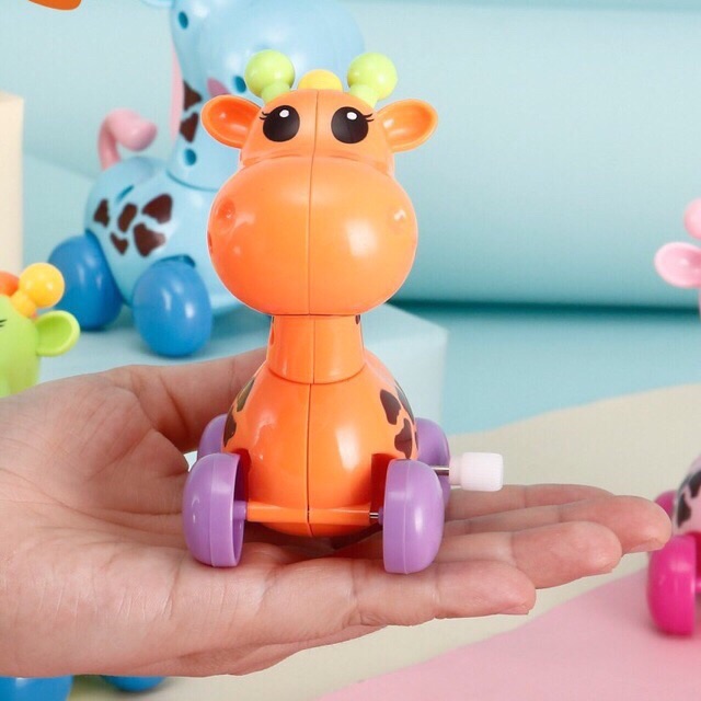 Đồ chơi con dây cót mẫu chú hươu cao cổ đáng yêu cho bé