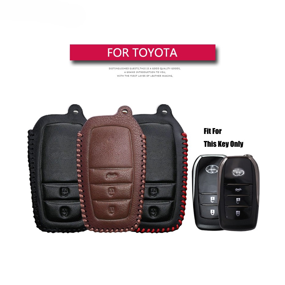 Bọc da bảo vệ chìa khóa xe hơi Toyota hilux fortuner LAND Cruiser Camry