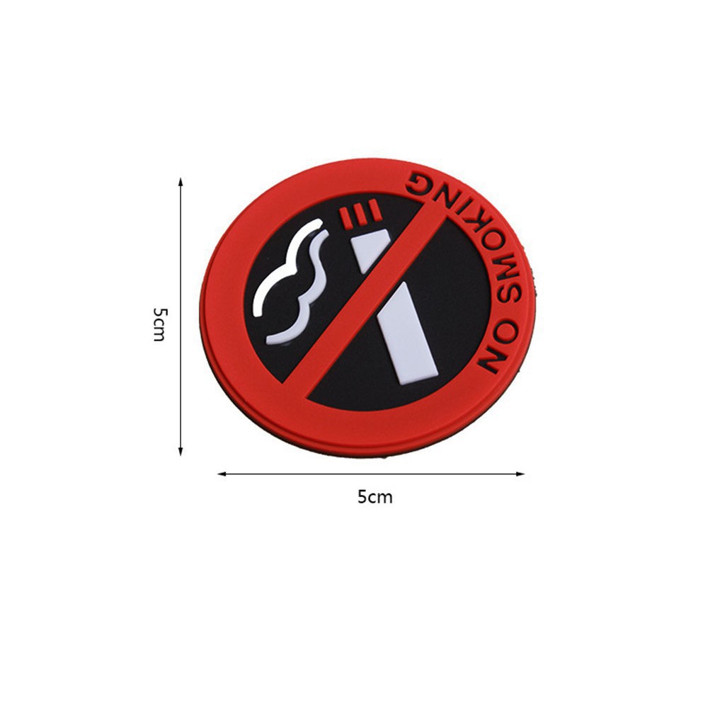 Set 3 Miếng Dán Họa Tiết Cấm Hút Thuốc Độc Đáo 2019