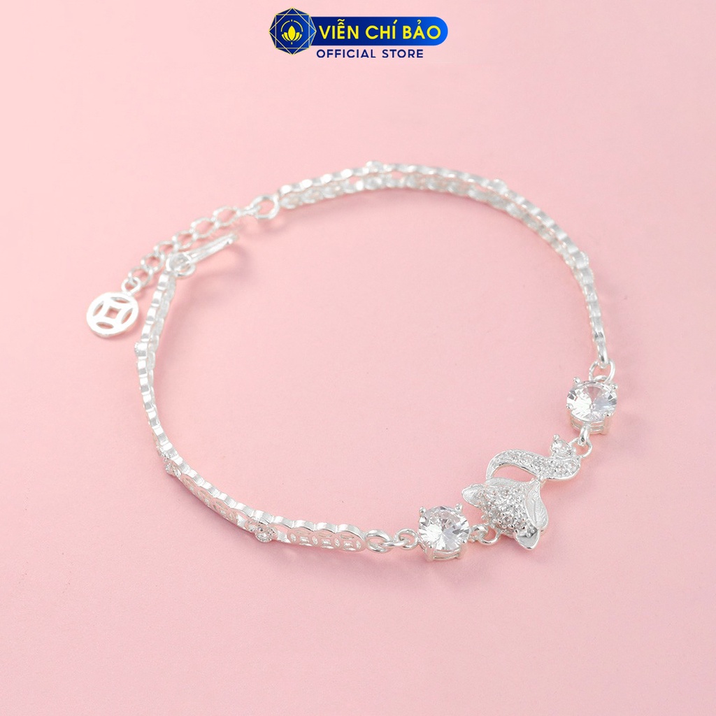 Lắc tay bạc nữ Kim tiền Cửu Vỹ Hồ Ly chất liệu bạc 925 thời trang phụ kiện trang sức nữ Viễn Chí Bảo L400494 | BigBuy360 - bigbuy360.vn