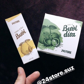 Combo Tinh dầu bưởi + Gel ủ bưởi dừa