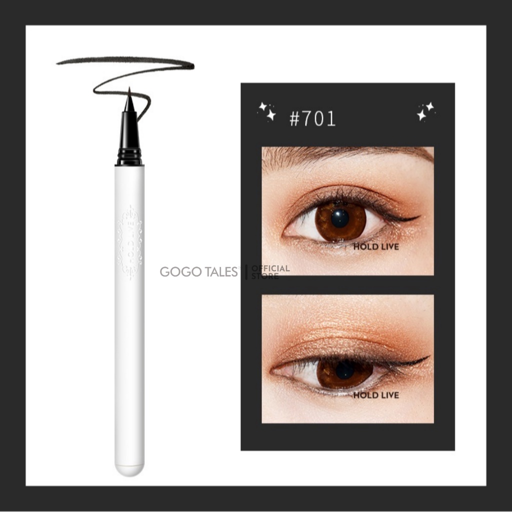 Bút kẻ eyeliner Hold Live bút kẻ mắt chống thấm nước lâu trôi nét mảnh chính hãng nội địa trung HL447