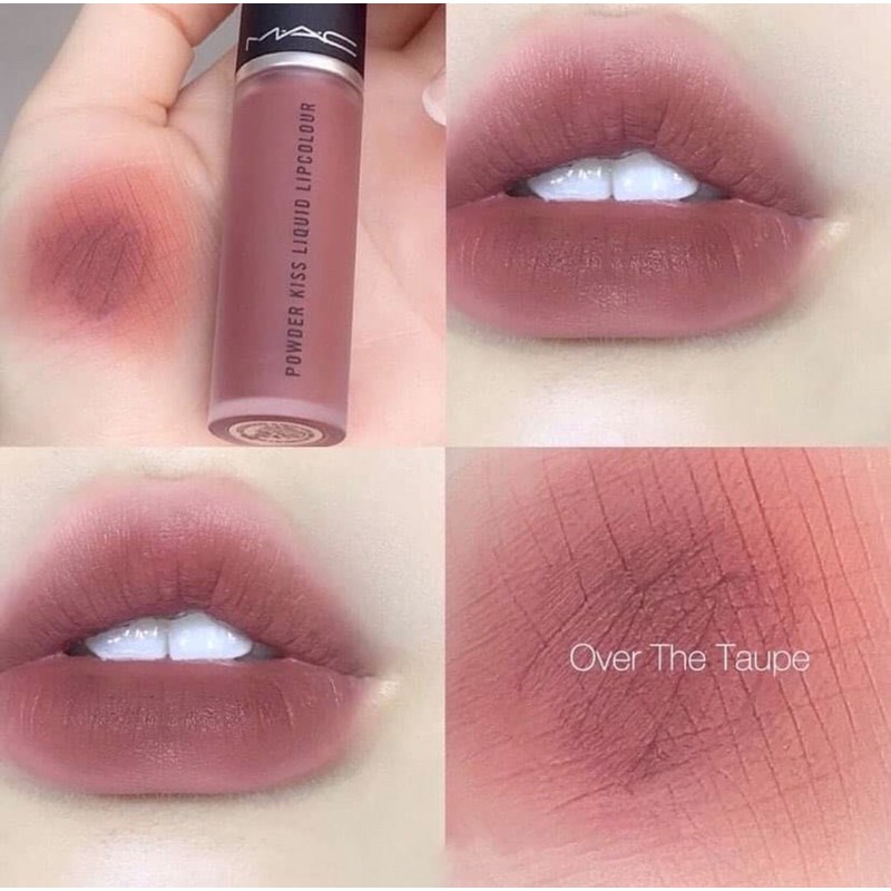 [BILL US] Son kem lì Mac Powder Kiss Liquid Lipcolour - Over The Taupe 997