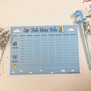 Thời Khóa Biểu A5 Dễ Thương