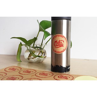 In tem Decal Kraft bế Tròn