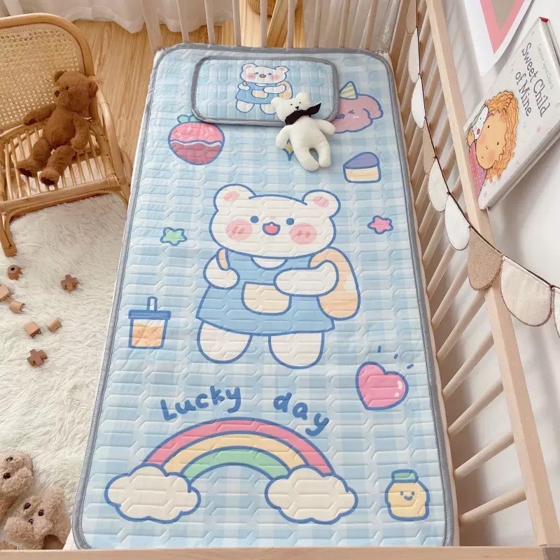 Chiếu điều hoà cao su non in hình 5D siêu mát mềm mịn cho bs