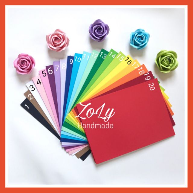 100 tờ giấy màu A4 trộn màu tùy ý