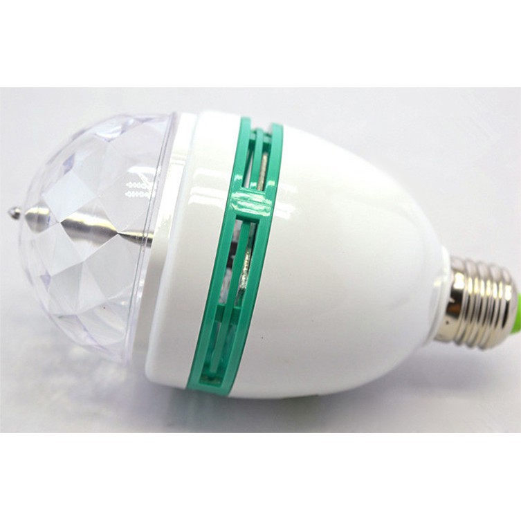 [Tổng Kho Sỉ] Bóng Đèn Led Vũ Trường Gia Đình Xoay 360 Độ Đui Tròn - 7 Màu Cá Tính - Karaoke Tại Nhà