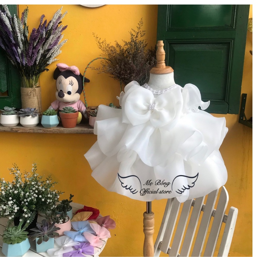 Váy công chua cao cấp có tay-Đầm công chúa-Thời trang cho bé-Váy thiết kế-Đầm thiết kế-Mẹ BốngPrincess dress