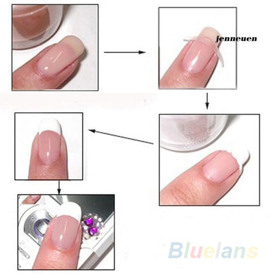 Set 48 miếng dán hỗ trợ trang trí móng kiểu Pháp 18 mẫu lựa chọn