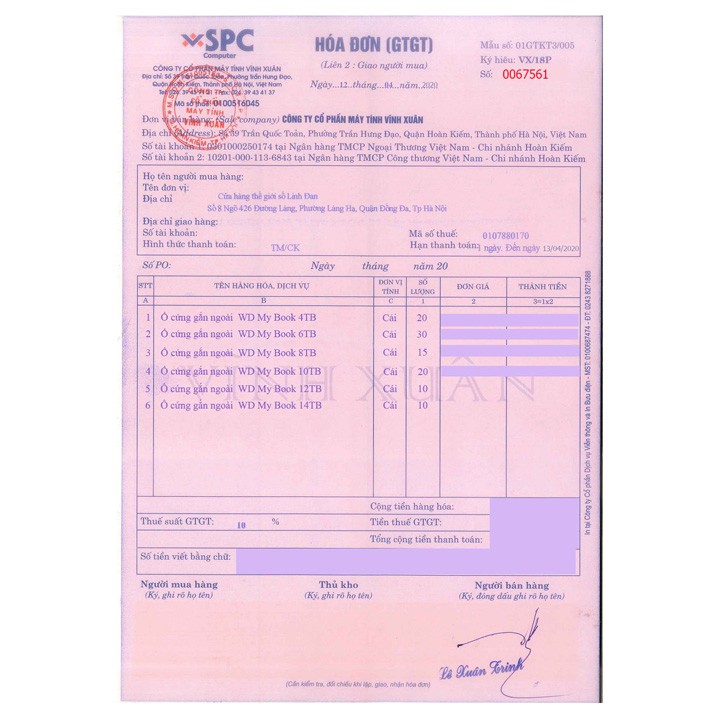 Ổ cứng gắn ngoài USB3.0 Western Digital WD My Book 4TB 6TB 8TB 10TB 12TB 14TB - bảo hành 3 năm | BigBuy360 - bigbuy360.vn