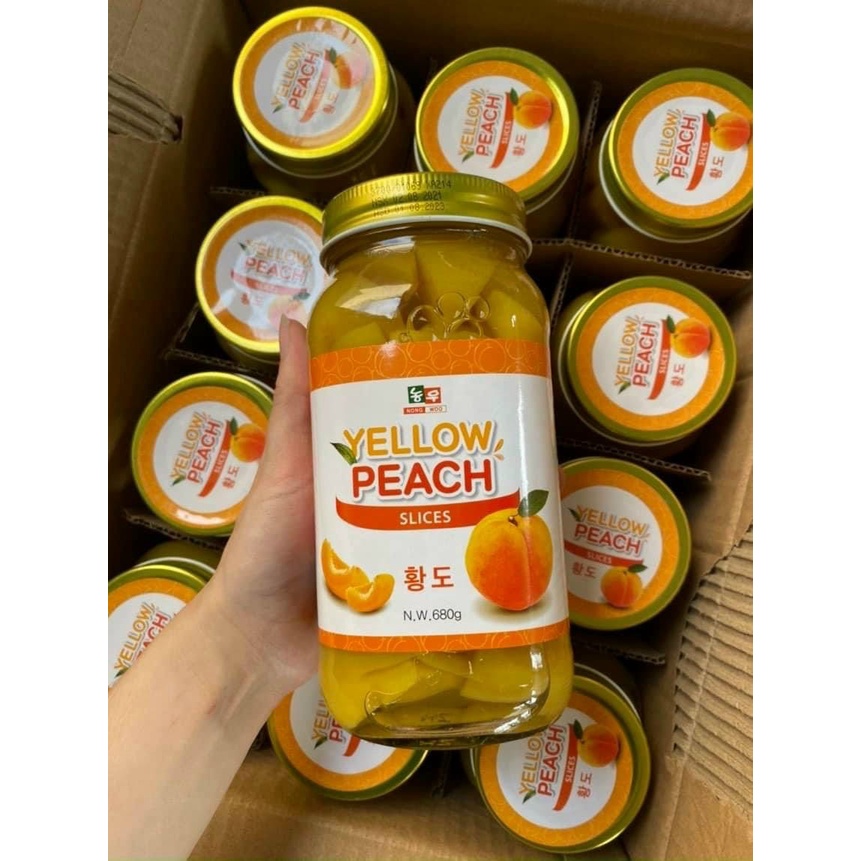 Đào ngâm Yellow Peach 1 hủ