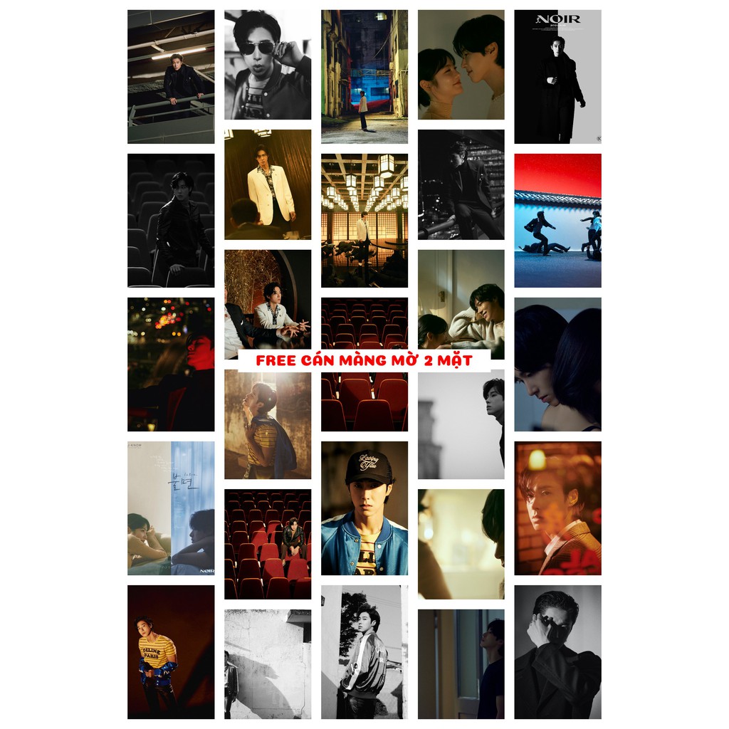 [FREE CÁN MÀNG] Lomo card 54 ảnh thành viên TVXQ - U-Know Yunho NOIR