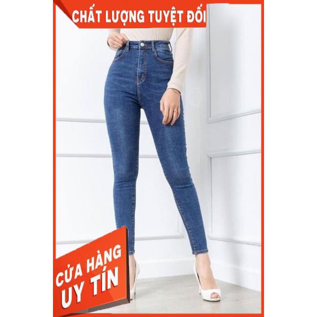 QUẦN JEANS ÔM basic LƯNG SIÊU CAO - hình thật trải sàn chính chủ | WebRaoVat - webraovat.net.vn