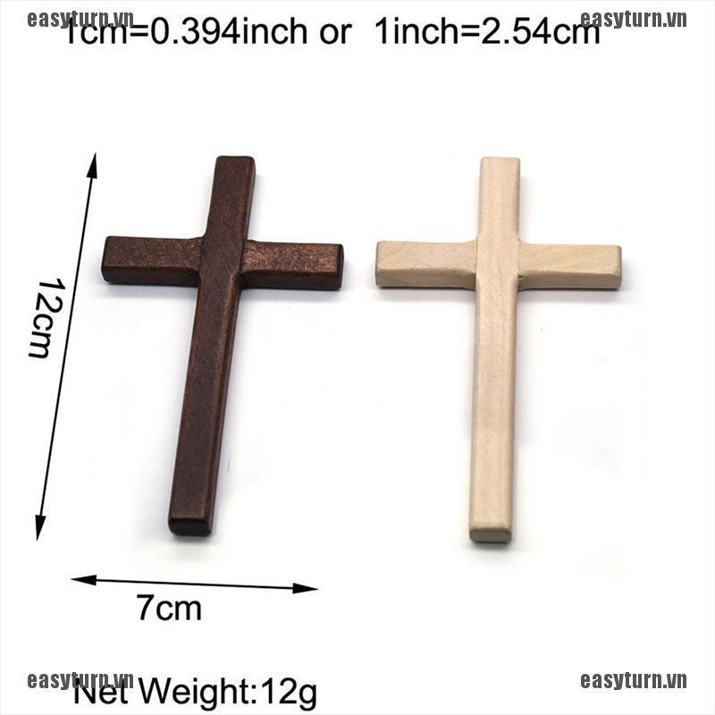 Cây thánh giá gỗ trang trí đa dụng 12cm
