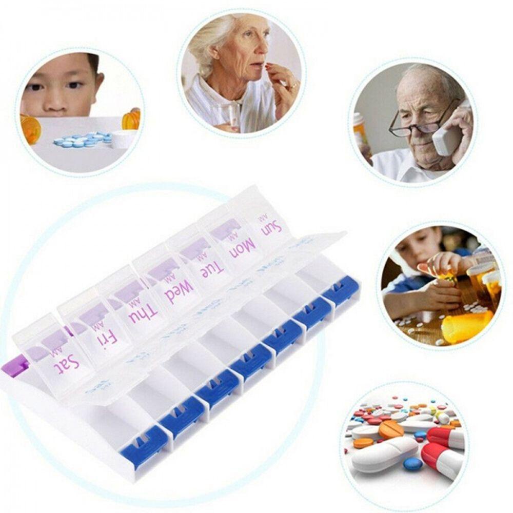 SOMEDAYZL Hộp Đựng Thuốc Chống Thấm Nước Có Nút Nhấn Tiện Dụng