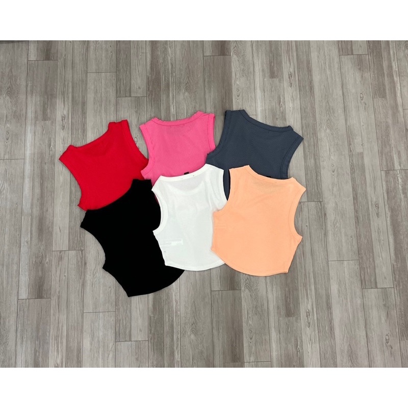 Áo thun croptop vạt bầu nhiều màu hot