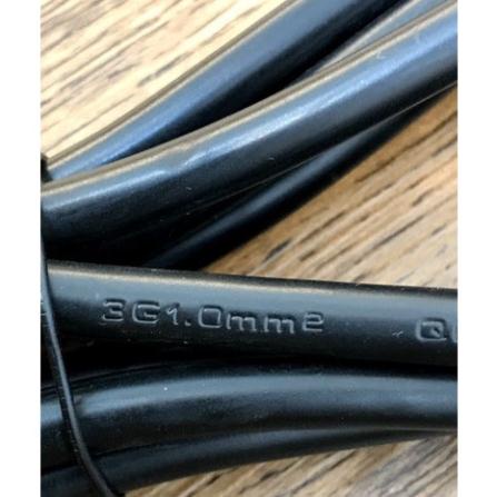 Dây nguồn máy tính 2 chấu  3x1.0mm2,10A, 250V siêu hot
