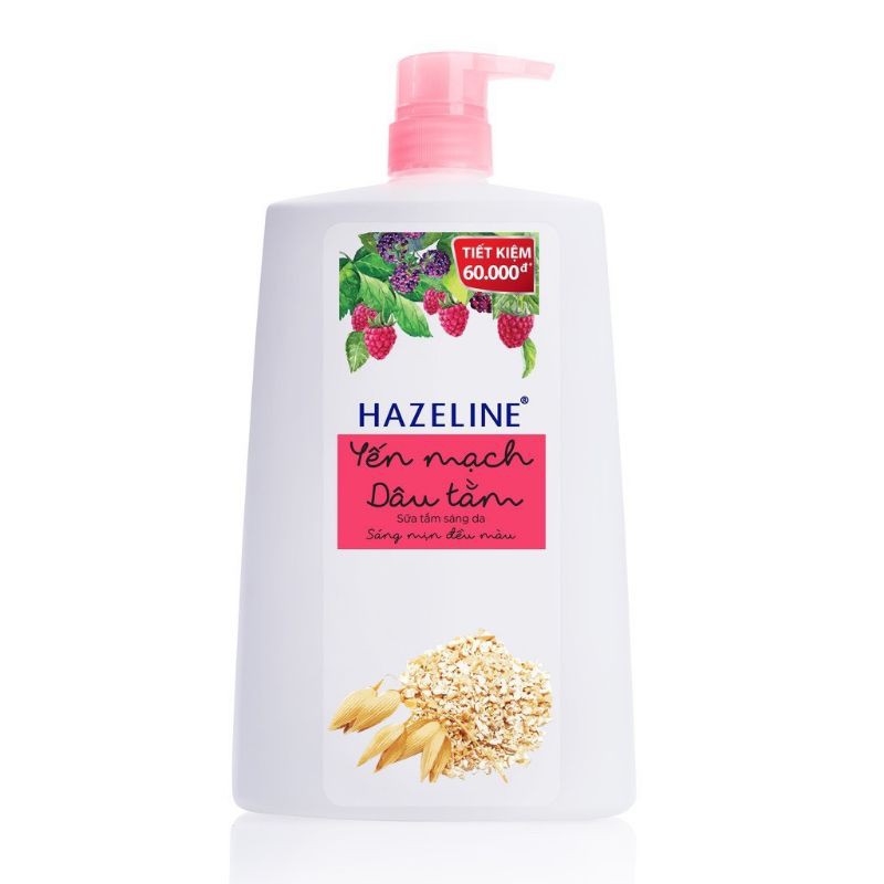 Sữa tắm dưỡng da Hazeline yến mạch dâu tằm 1,2kg