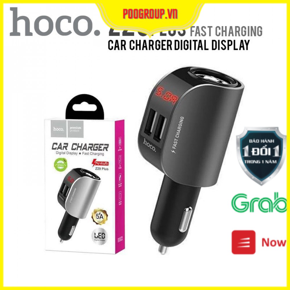 🔥CHÍNH HÃNG HOCO 🔥Tẩu sạc nhanh trên xe hơi HOCO Z29 PLUS -BH 12 tháng