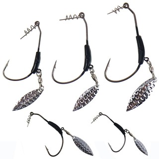 Lưỡi câu lure móc mồi giả mềm có gắn thìa Spoon