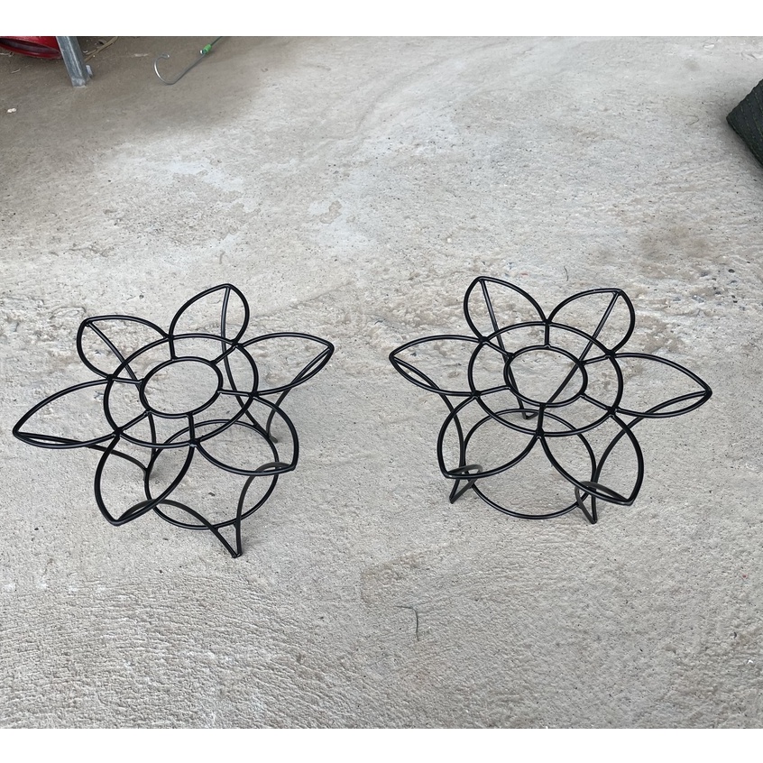 Kệ bông mai 25x15cm sắt đặc sơn tĩnh điện kê đặt chậu hoa cây cảnh, đồ dùng phụ kiện_Đôn sắt nâng kê chậu cây