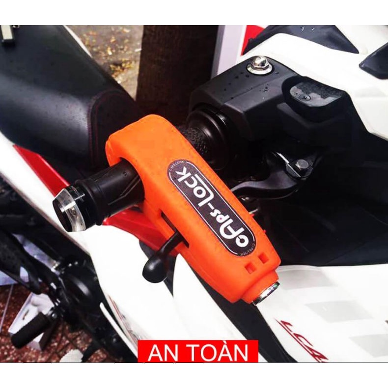 Khóa tay phanh và tay ga, tay côn chống trộm cho xe máy/Khóa chống cắt Caps lock cho xe máy