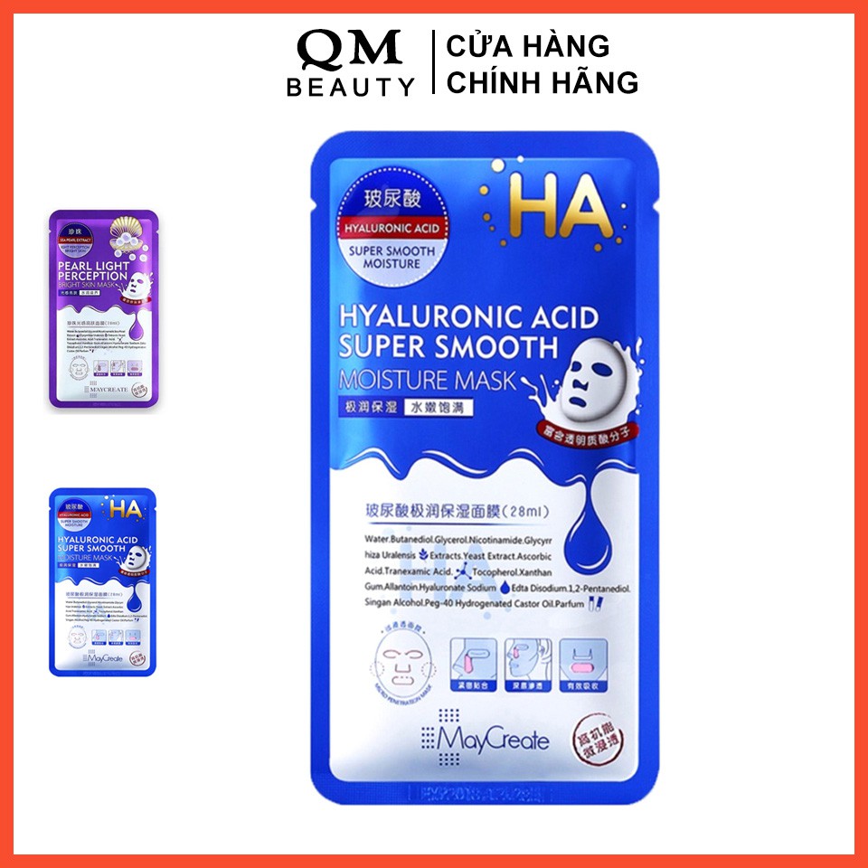 Mặt nạ Ha MayCreate Xanh cấp nước Tím dưỡng ẩm chính hãng