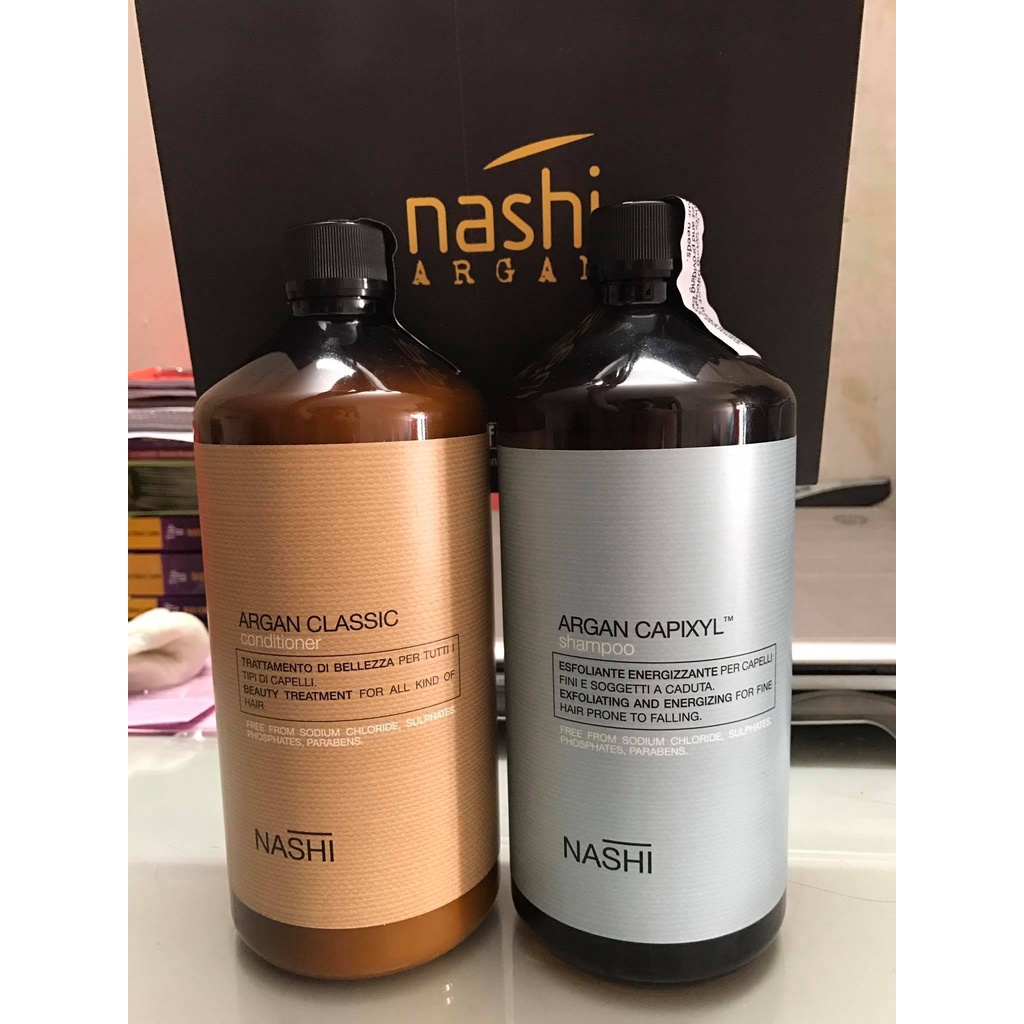 Dầu Gội Xả Chống Rụng Tóc Nashi Argan Capixyl 1000ml - Nashi Chính Hãng