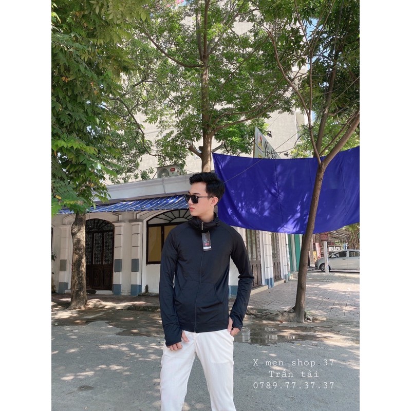 Áo chống nắng nam chất Kim cương , áo đi nắng mùa hè nam .