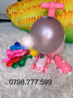Xe thổi bong bóng xe đua bong bóng