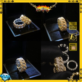 Nhẫn hip hop cuban ring bling bling đính đá cao cấp nhất
