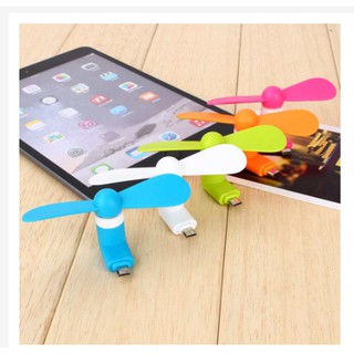 [Mã ELHA22 giảm 5% đơn 300K] Quạt mini usb 2 cánh cắm cho chân điện thoại Android
