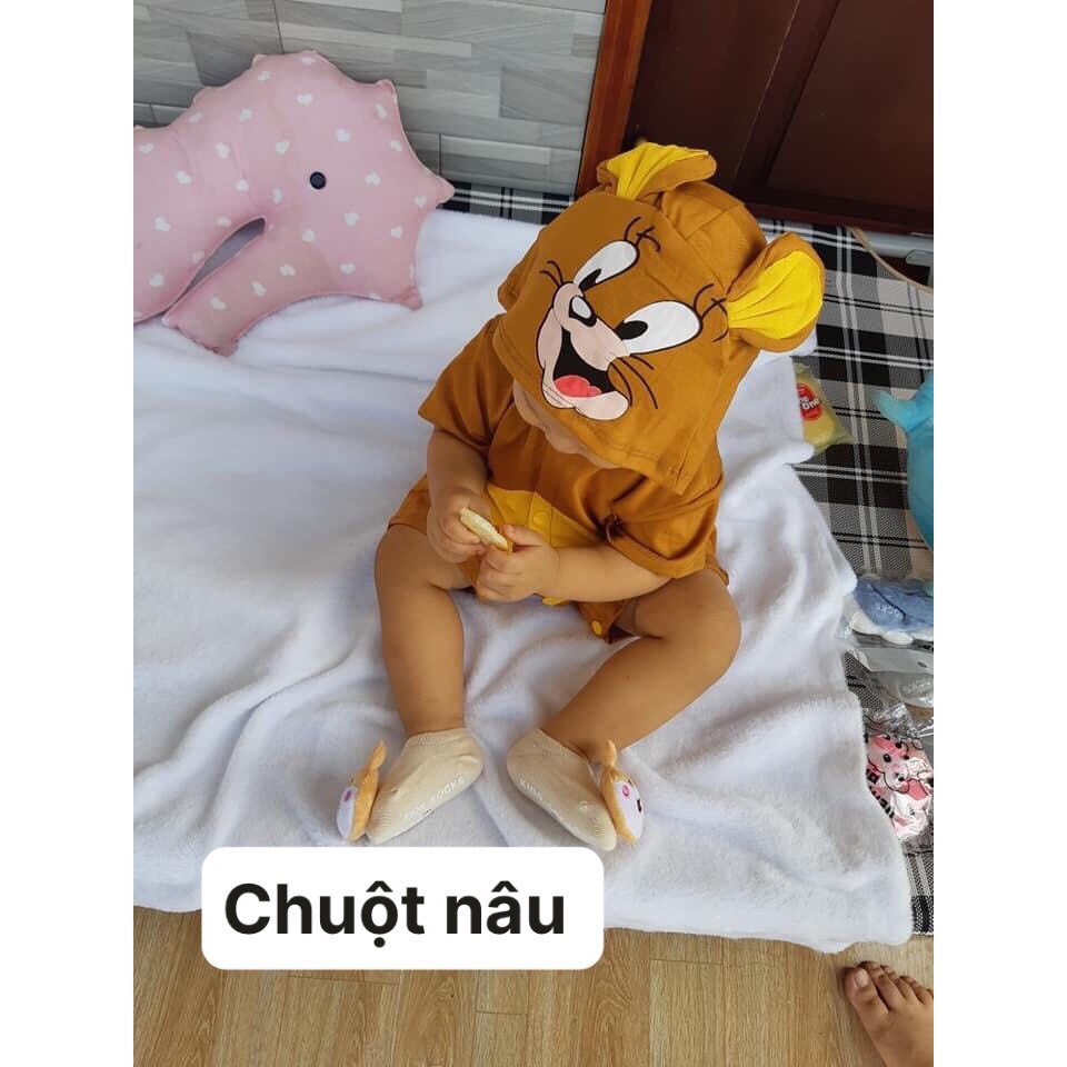 Đồ bộ cho bé - Bộ BODY Thú Cưng cộc tay cho bé trai và bé gái