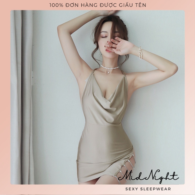 Váy Ngủ Sexy Gợi Cảm Cho Nữ Phong Cách Luxury - Đồ Lót Quyến Rũ Chất Liệu Ren Xuyên Thấu Khiêu Gợi Mid Night Sexy | BigBuy360 - bigbuy360.vn