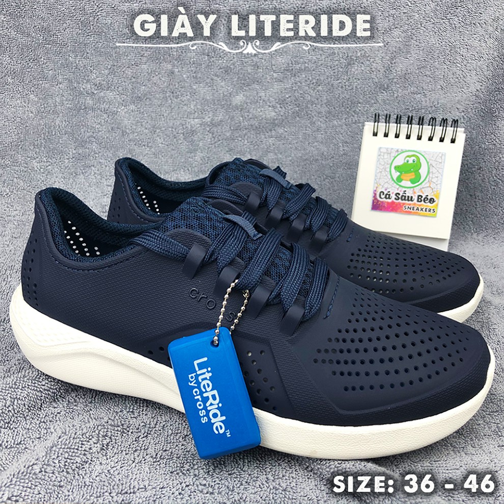 Giày Literide Pacer Cross Nam Nữ Màu NaVy Cực Hot - Full Box Full Tag. Giày Đi Mưa, Chạy Bộ, Đi Làm Cực Đẹp Và Tiện Lợi