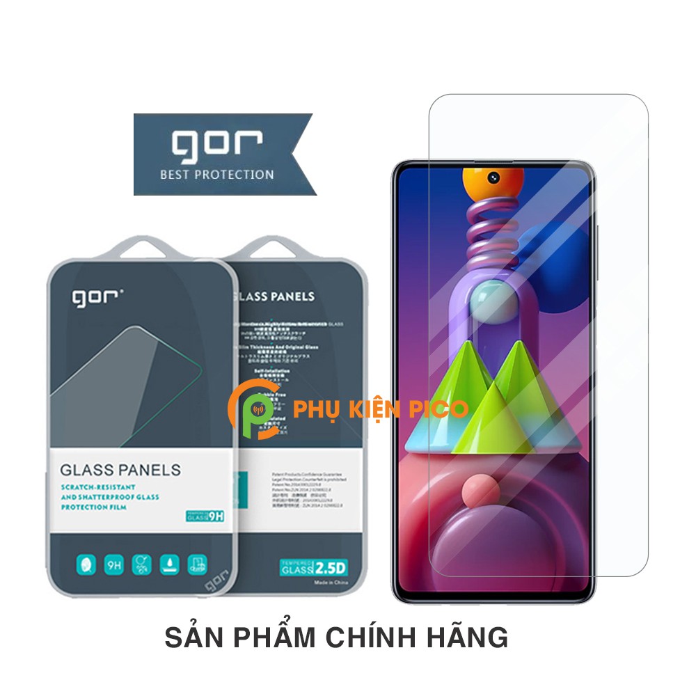 Cường lực Samsung M51 chính hãng Gor độ cứng 9H chống trầy xước - Dán màn hình Samsung Galaxy M51