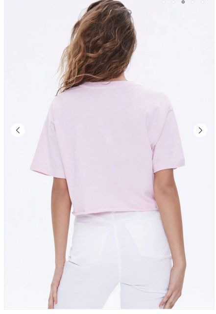 áo thun crop top F21 Boss Babe Graphic Tee