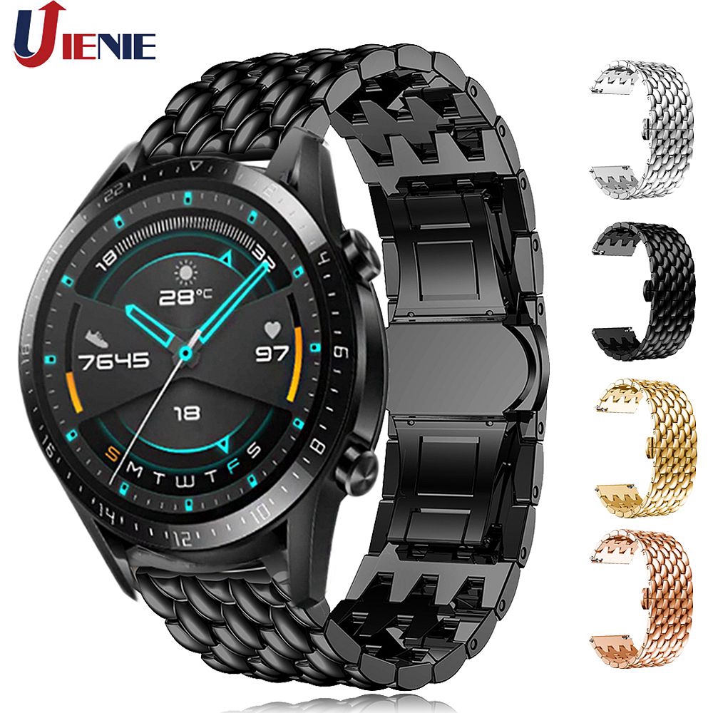 Alloy 22mm Strap Watchband for Huawei Watch GT GT 2 46mm/Honor Magic 2/GT Active SmartWatch